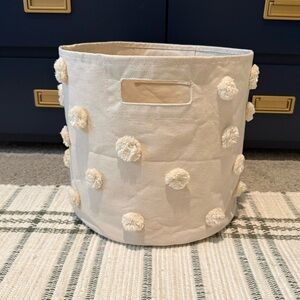 Pehr Natural Large Bin Pom Pom Basket